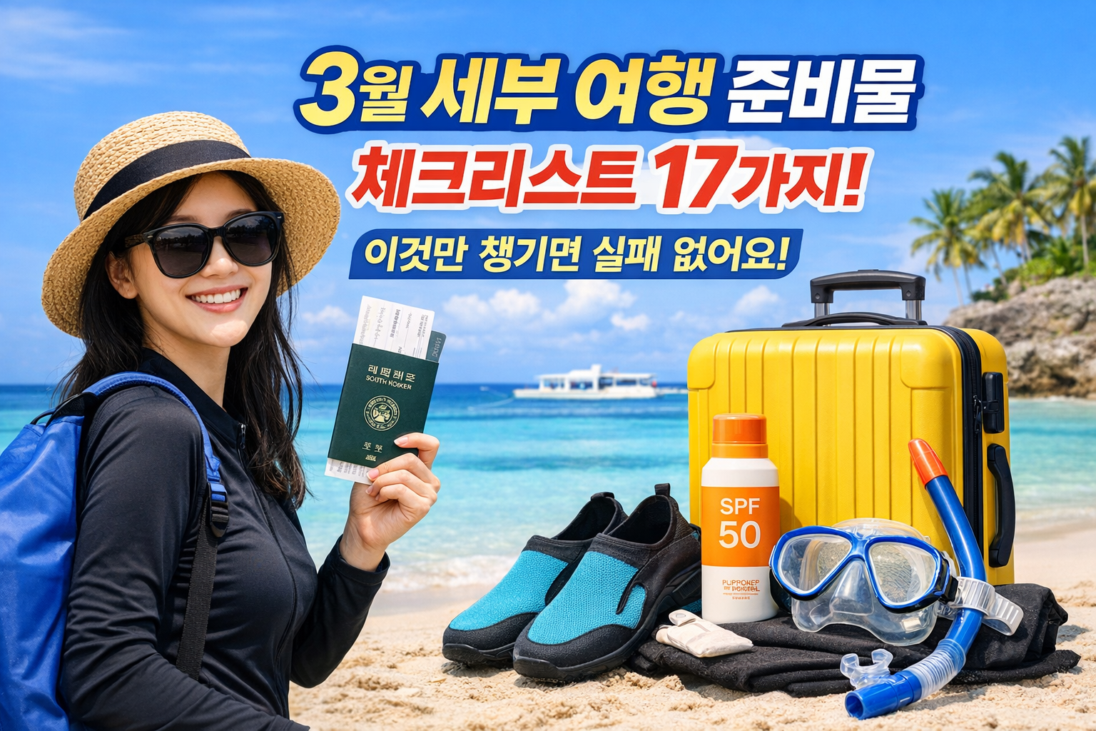 3월 세부 여행 준비물 체크리스트 17가지