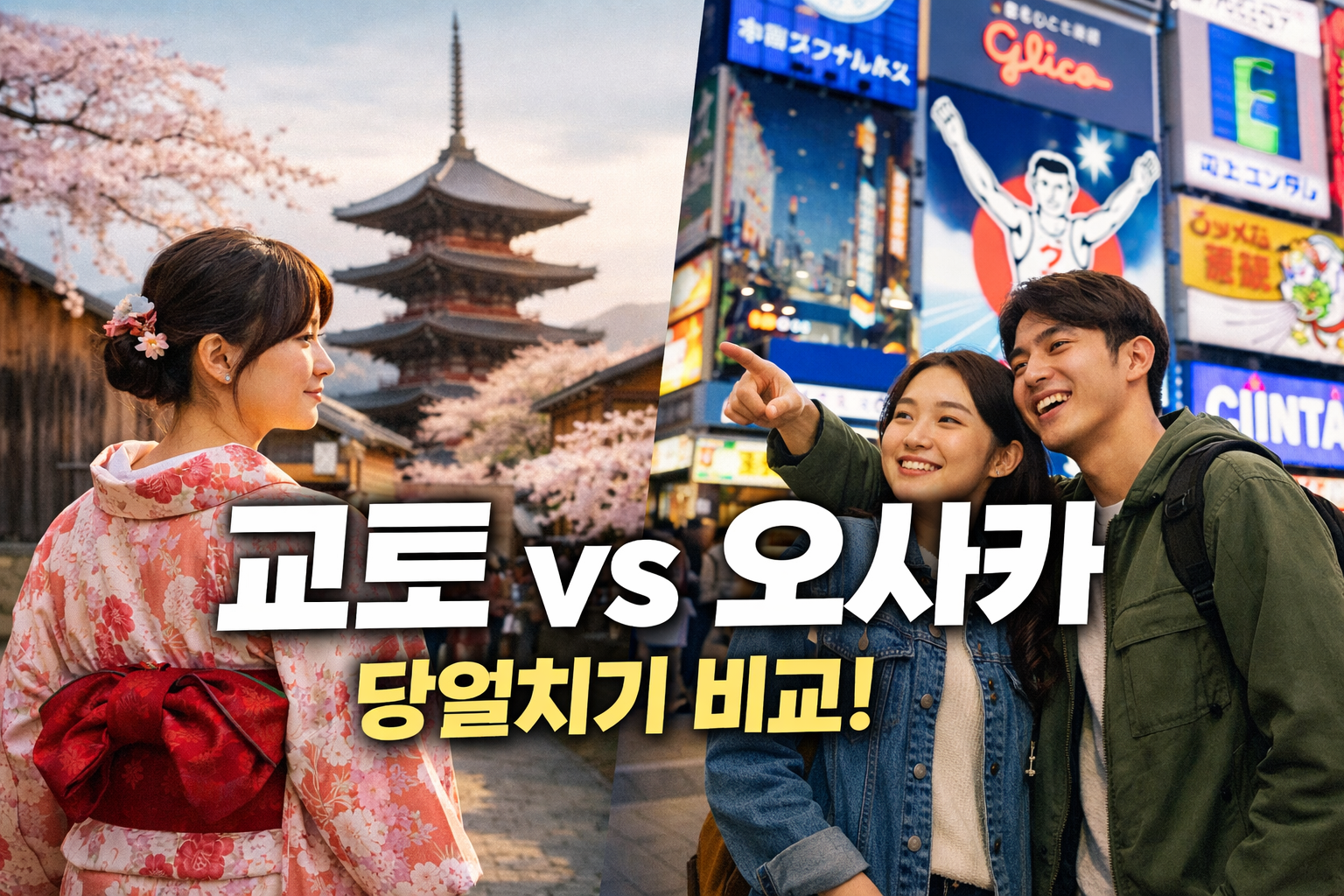 교토 오사카 당일치기 비교! 1일 여행 만족도 확 달라지는 5가지 기준