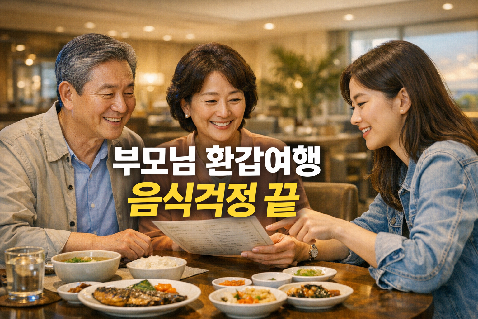 부모님 환갑 해외여행 음식 걱정 끝! 음식 까다로운 분을 위한 현지 한식당·대체식 준비법 7가지