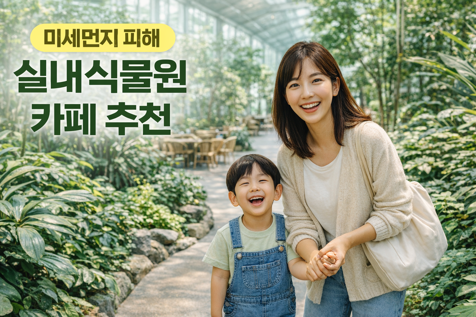 황사·미세먼지 심한 날 아이와 가기 좋은 대형 식물원 카페 5곳