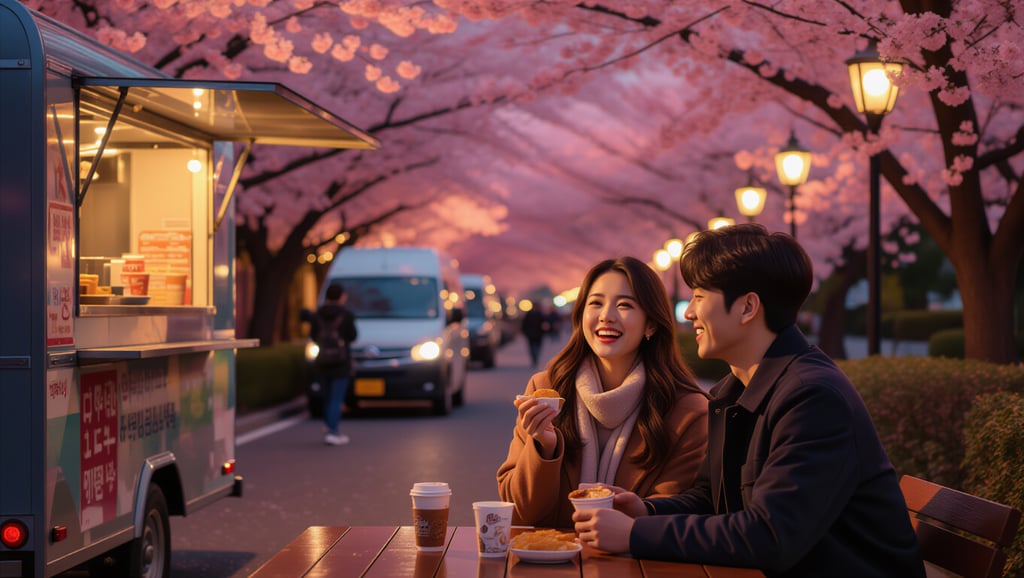 ✨ 낭만 가득한 야간 조명과 부대 행사