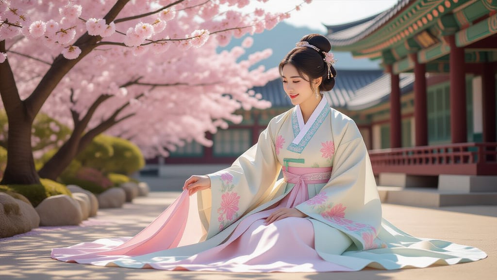 🏰 고궁의 아름다움: 창경궁 벚꽃과 한복 스냅