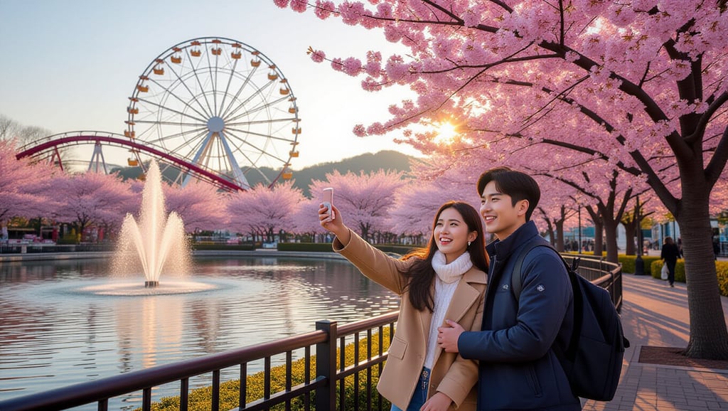 🎡 특별한 즐거움: 서울랜드 벚꽃과 놀이시설