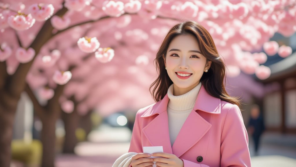 💡 벚꽃 여행 최적의 옷차림: 레이어드 룩