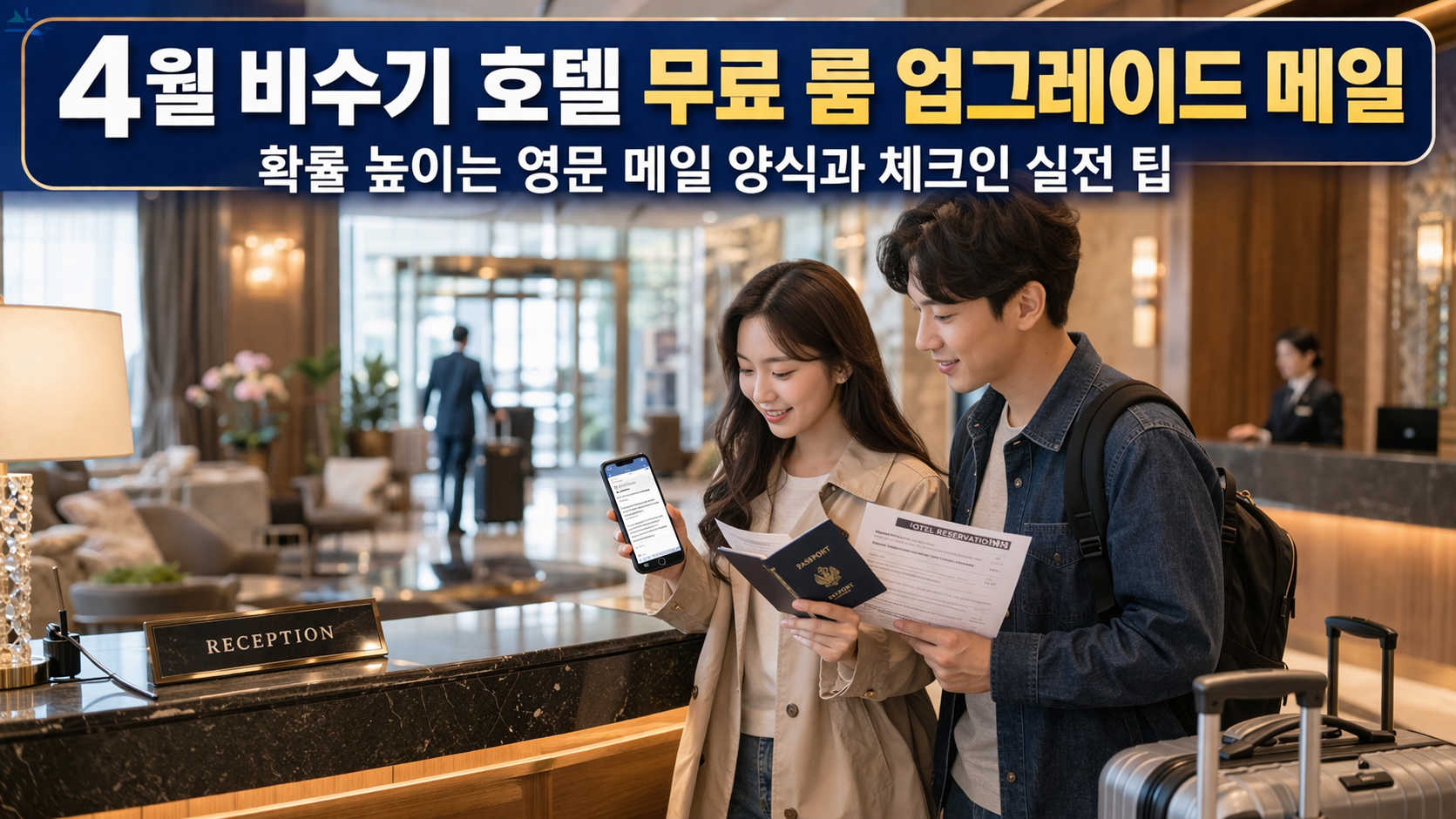 4월 비수기 해외 호텔 무료 룸 업그레이드 확률 높이는 영문 메일 양식 5가지