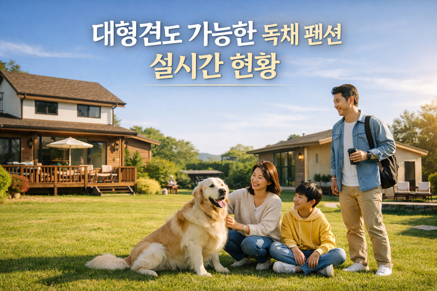 대형견도 되는 독채 펜션 어디 있지? 반려견 동반 실시간 체크 포인트 4곳 총정리