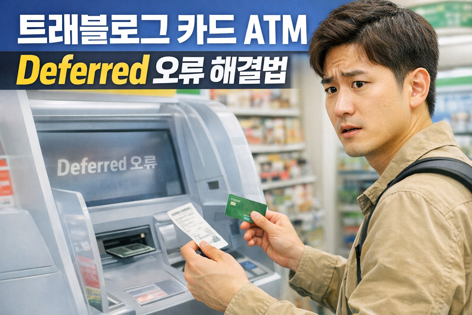 트래블로그 카드 현지 ATM 출금 시 ‘Deferred’ 오류 해결법 7가지｜해외에서 당황하지 않는 실전 가이드