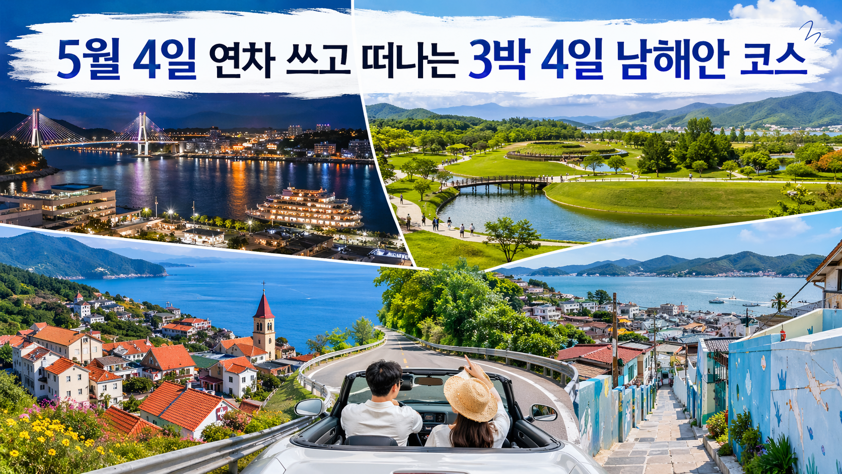 5월 4일 연차 쓰고 떠나는 3박 4일 남해안 코스 4선, 이대로 가면 실패 없는 황금연휴 여행
