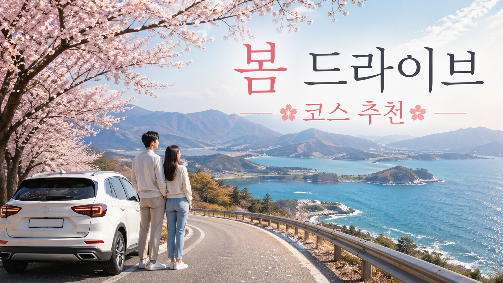 2026 봄 드라이브 코스 추천 5선 🚗 벚꽃·바다·호수까지 한 번에 즐기는 국내 여행