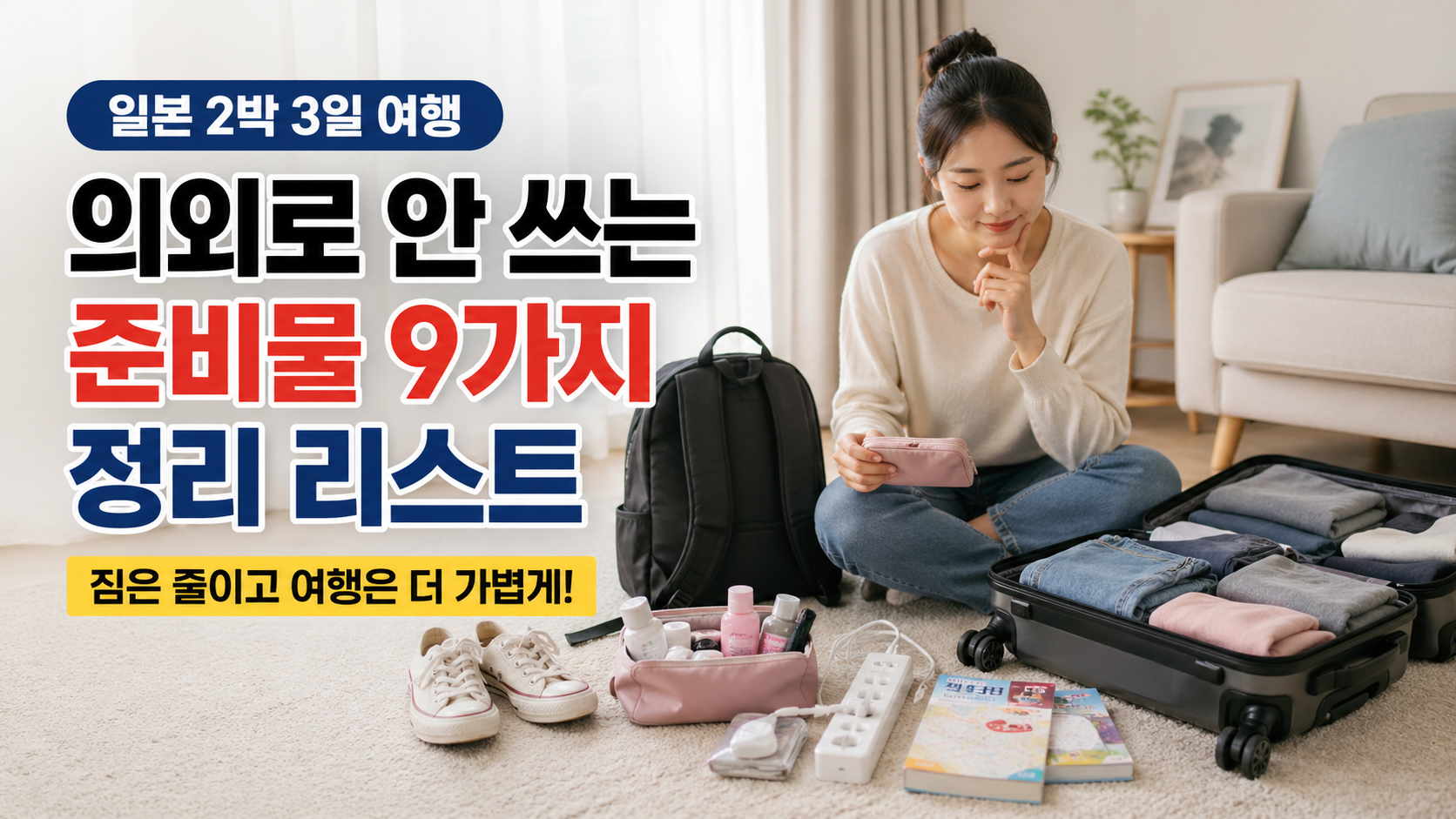 일본 2박 3일 여행, 의외로 안 쓰는 준비물 9가지 정리