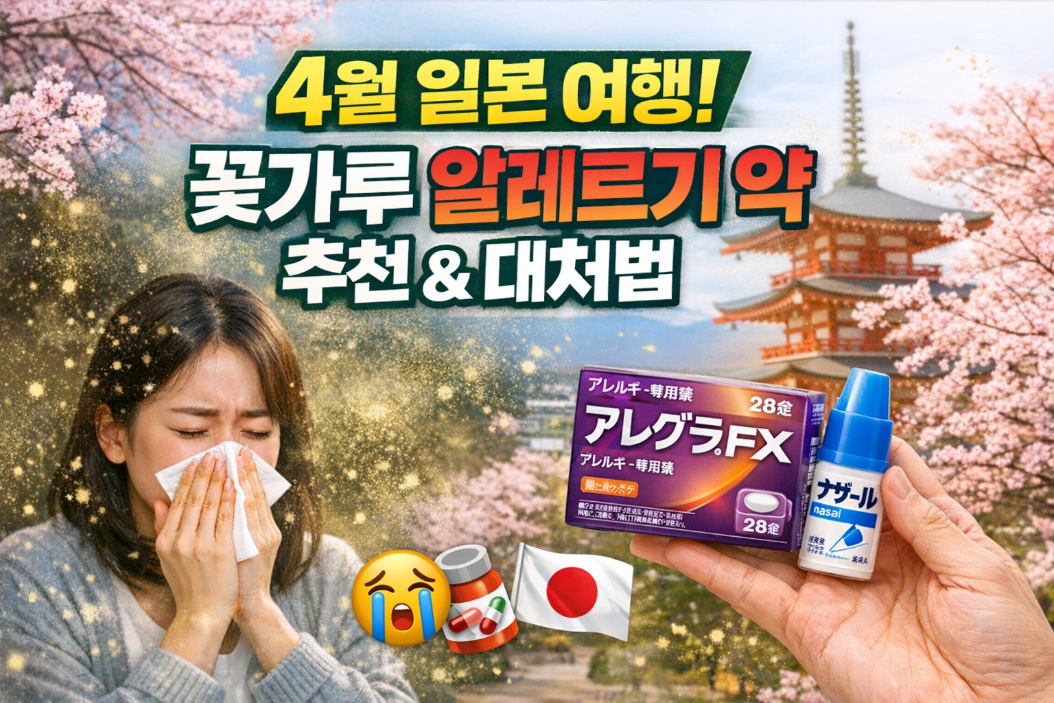 4월 일본 여행 꽃가루 알레르기 완벽 대비 7가지! 현지 약국 약 추천부터 대처법까지