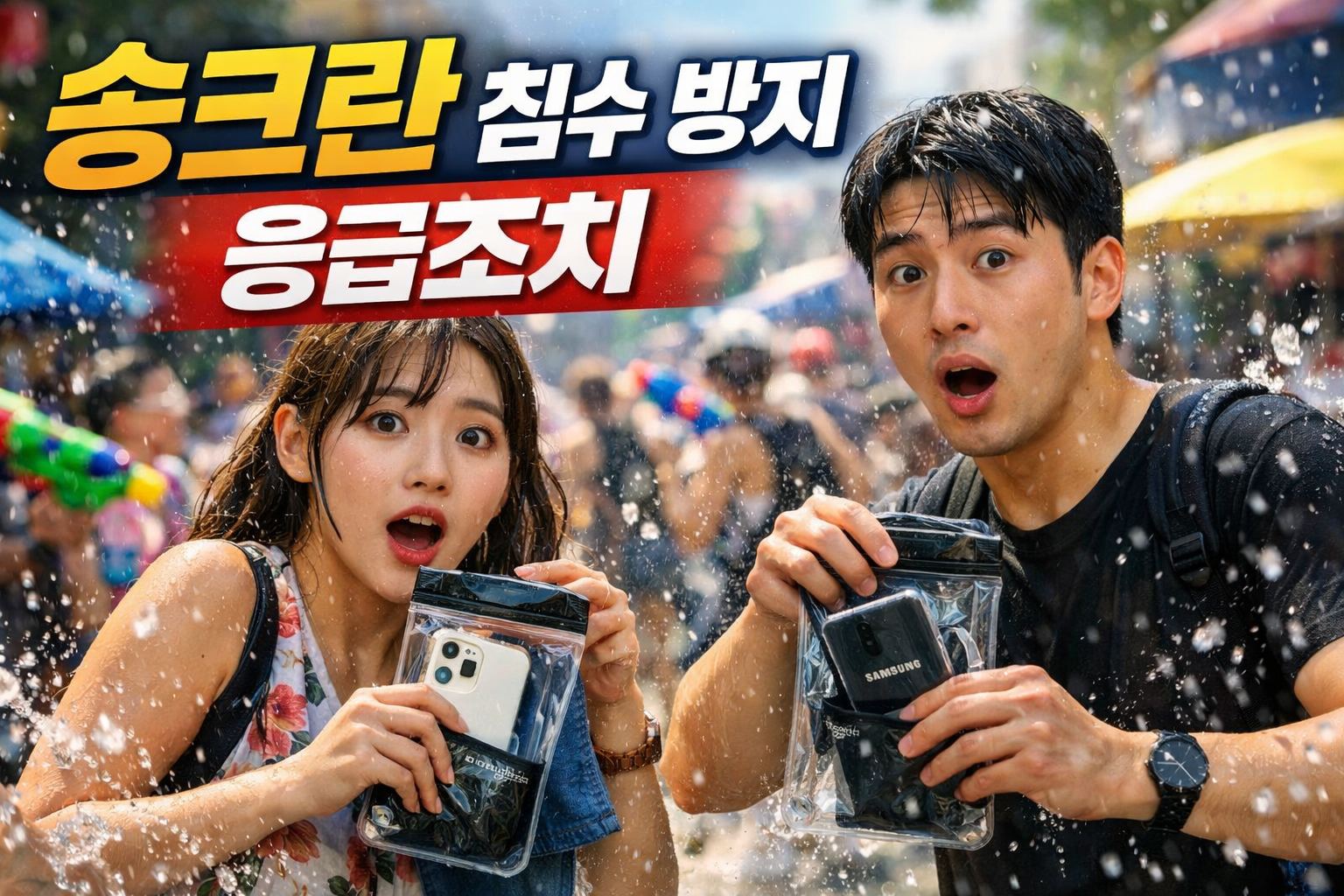 태국 송크란 축제 4월 여행 전 꼭 보세요! 아이폰·갤럭시 침수 방지 7가지와 침수 시 응급조치 완전정리
