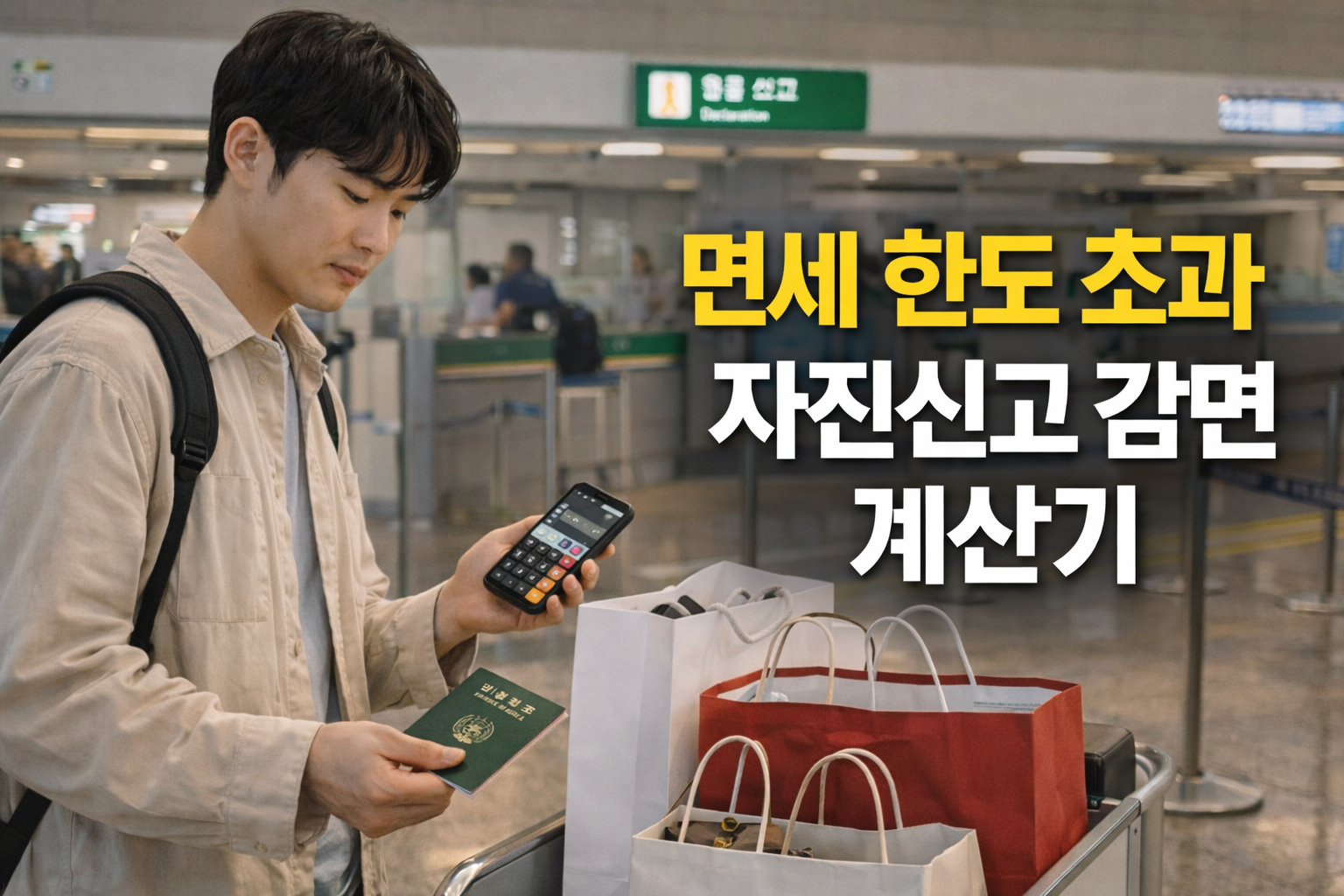 4월 해외여행 면세 한도 초과? 자진 신고 감면 혜택 계산기와 절세 포인트 7가지