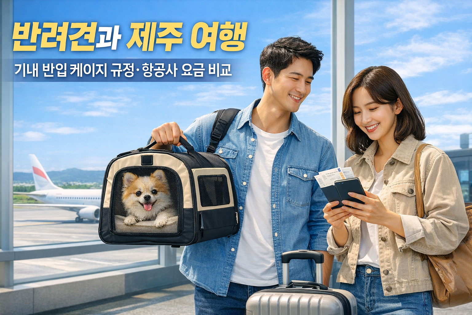반려견과 제주 여행 전 꼭 확인! 2026 기내 반입 케이지 규정 & 항공사별 추가 요금 6곳 비교