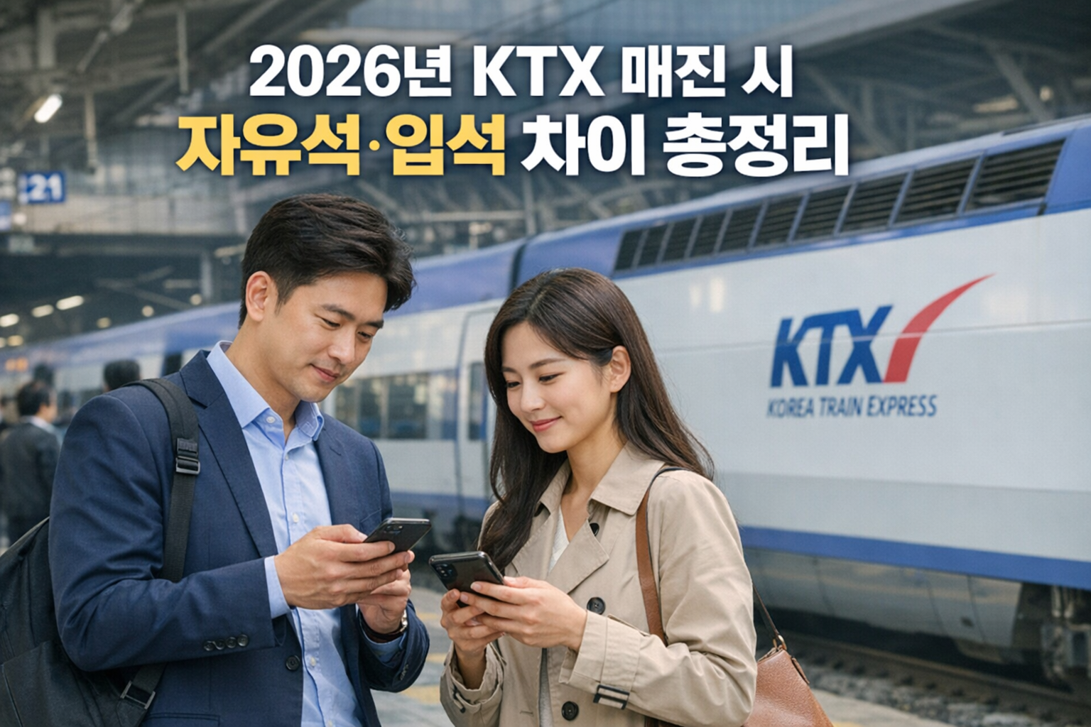 2026년 KTX 매진됐을 때 끝까지 앉아가는 법 7가지: 자유석·입석 차이와 역별 유리한 칸 위치 총정리
