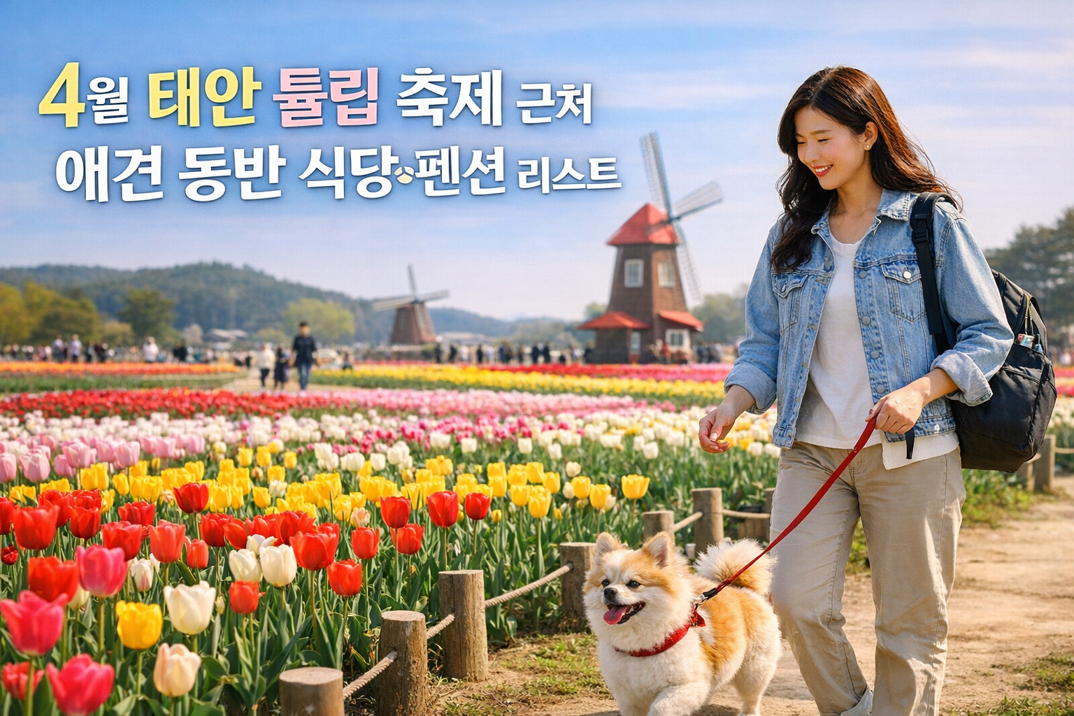 4월 태안 튤립 축제 근처 애견 동반 가능 식당·펜션 리스트 9곳 총정리 🌷