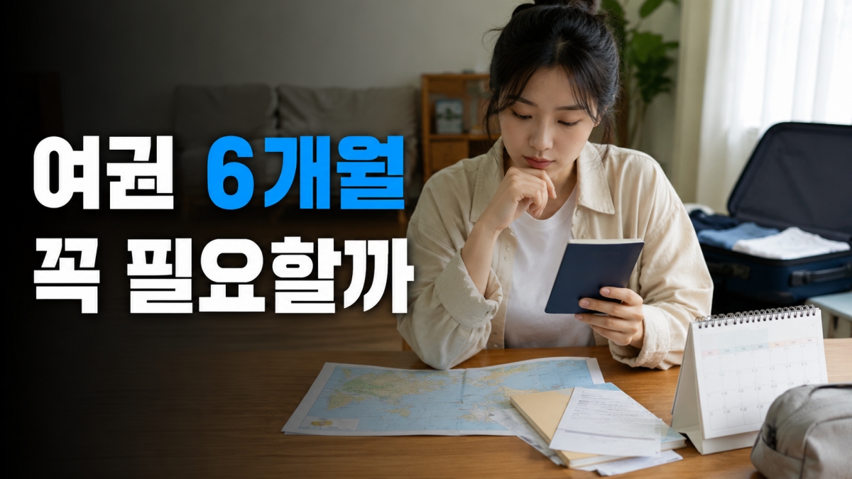 해외여행 전 여권 유효기간 6개월 조건을 확인하는 여행자